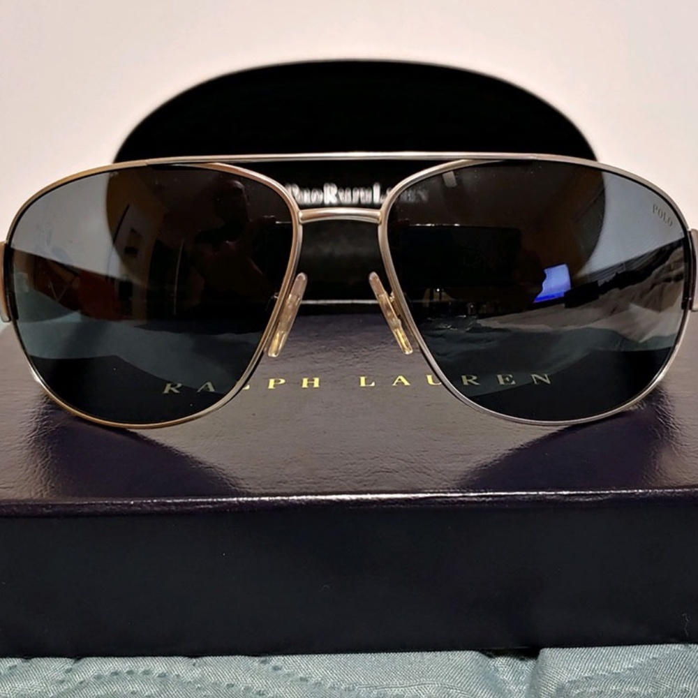 Ralph Lauren Shades - Navy Blue & Silver